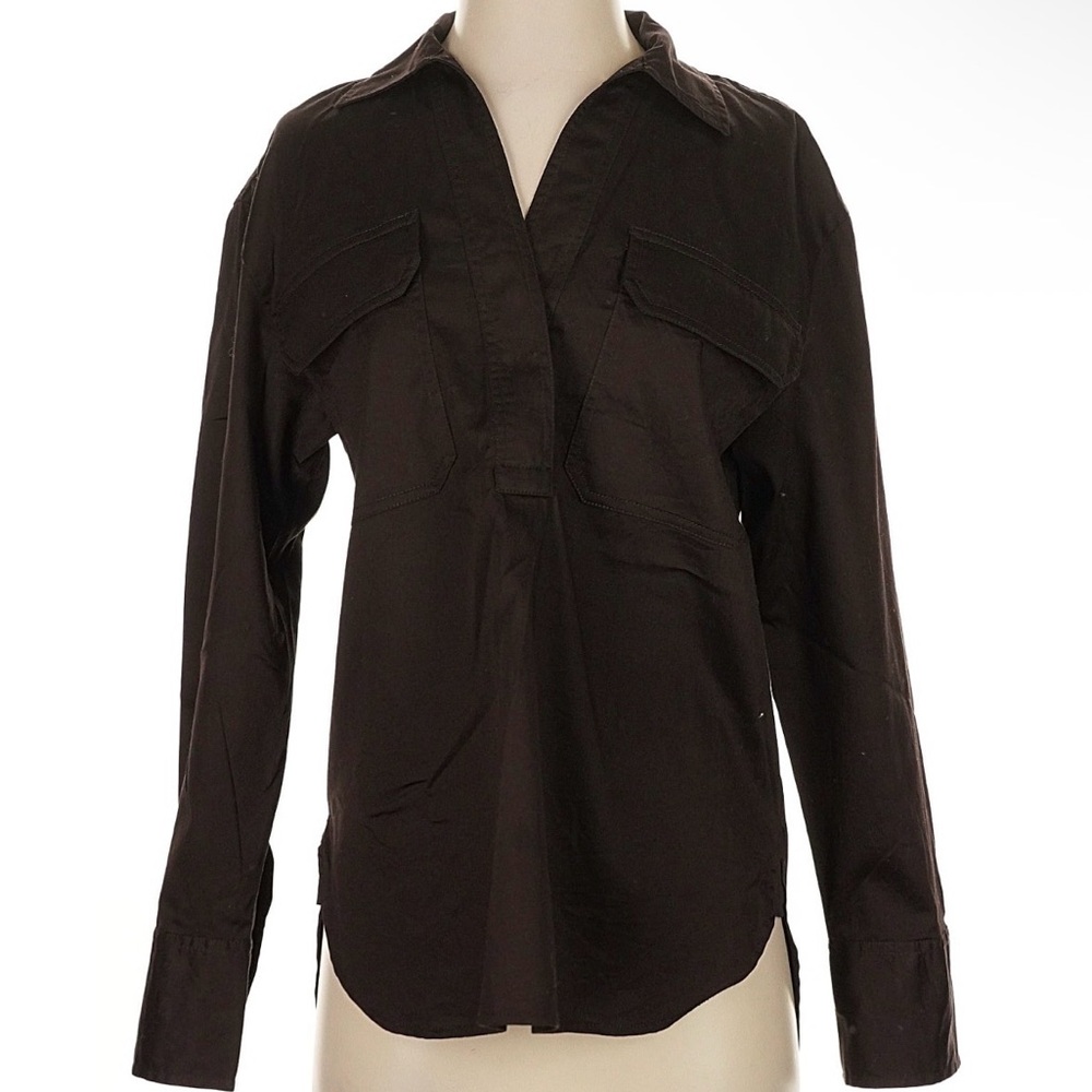 Madewell Women's Black Button Down Shirt
